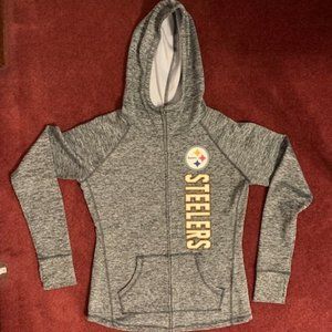 Pittsburgh Steelers NFL Apparel Full Zip Hoodie Womens Small